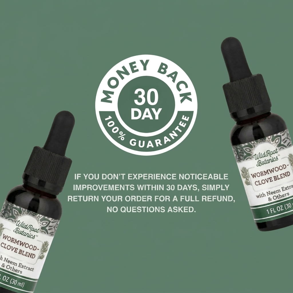 Wildroot Botanics® Wormwood & Clove Drops - Natural Herbal Parasite Cleanser for a Cleaner, Healthier Gut